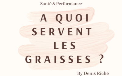 A quoi servent les graisses ?
